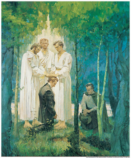 Joseph Smith receives Melchizedek Priesthood
