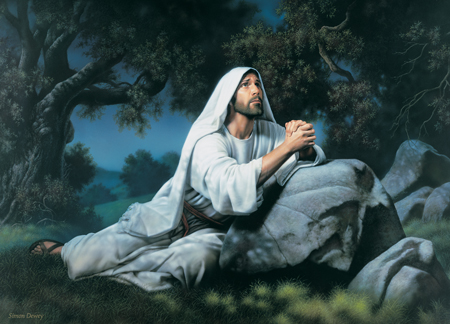 Jesus Praying in the Garden of Gethsemane