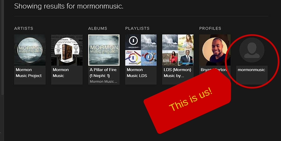 Latter-day Saint Musicians Spotify Account Search